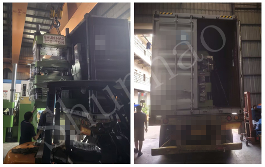 Melamine Tableware Edging Grinding Machines and Hydraulic Melamine Moulding Machines Shipment