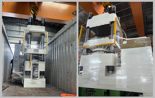 शुनहाओ 600-टन अनुकूलित स्वचालित मेलामाइन टेबलवेयर मोल्डिंग मशीन शिपमेंट